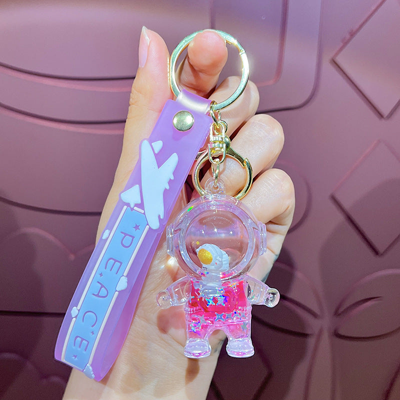 Wholesale Cute Cartoon Astronaut Spaceman Couple Keychain